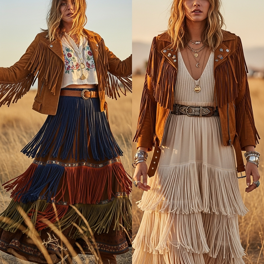 Textural fringe details