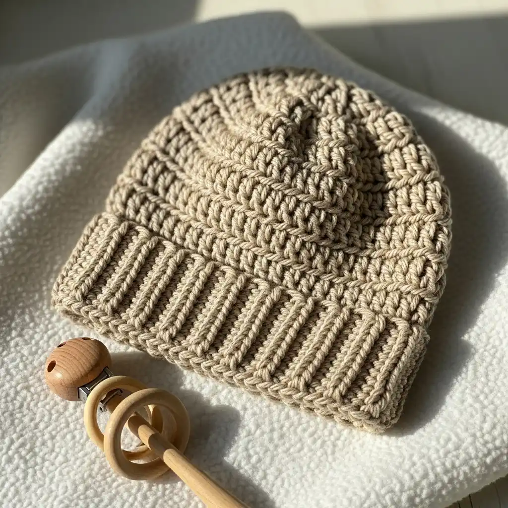 Traditional Beanie with Ribbed Brim
