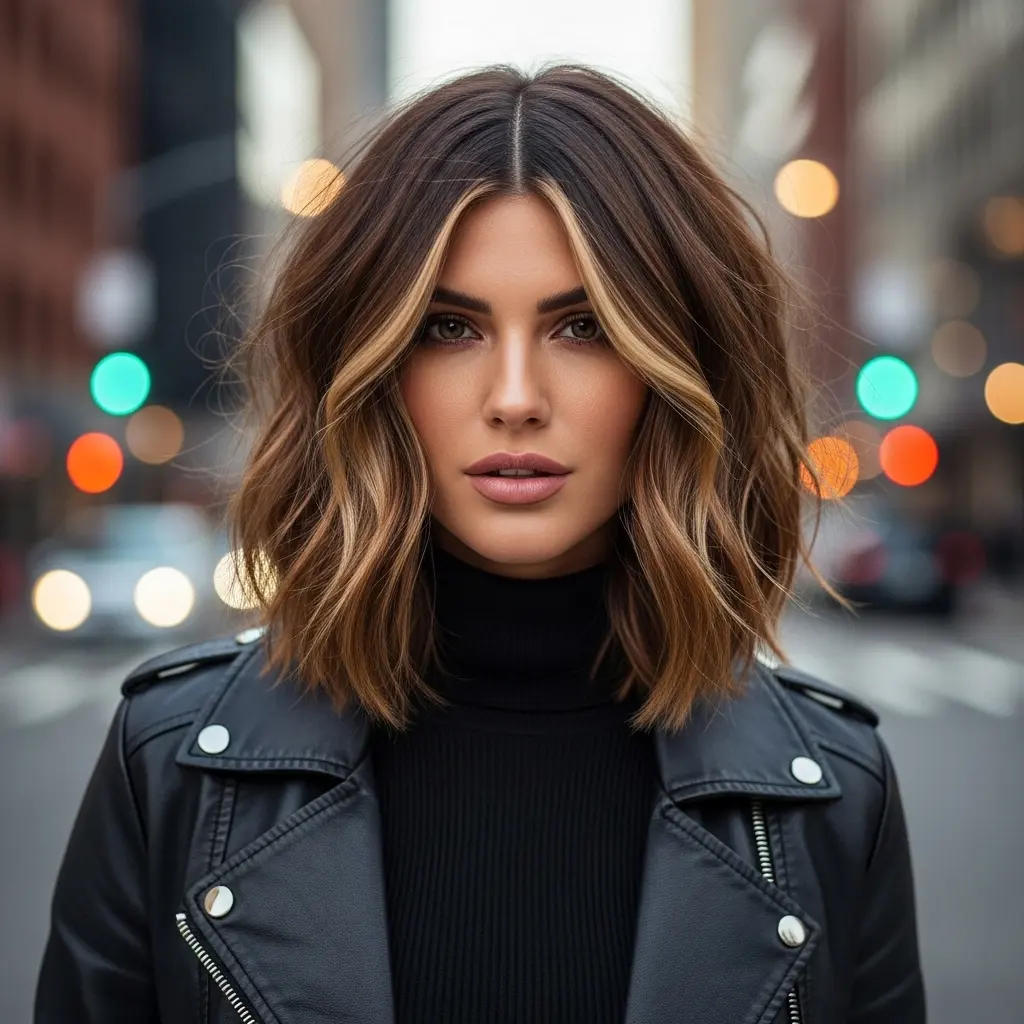 The Choppy Midi Bob with Money Pieces