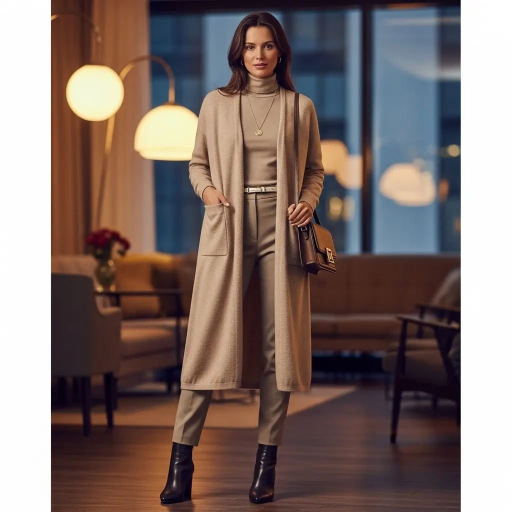 Cardigan Long à GrandesManipanches et