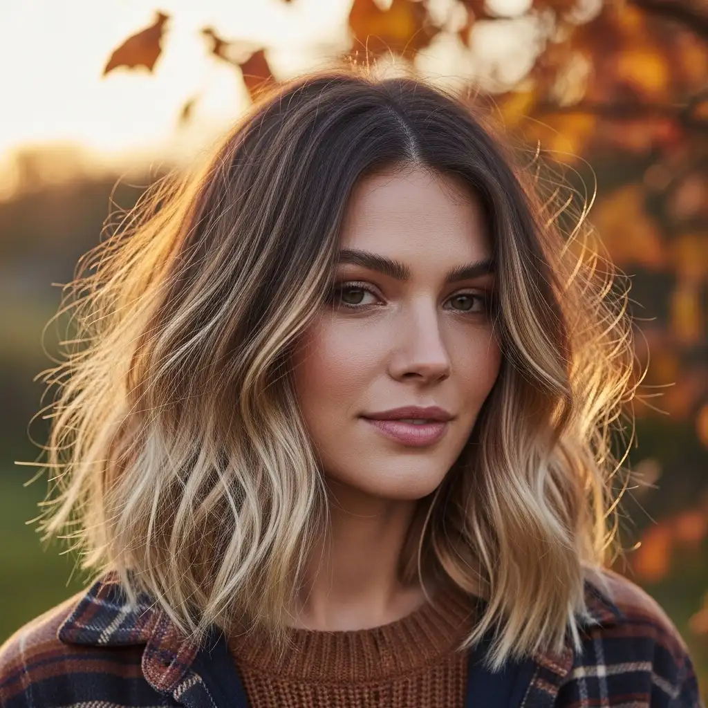 The Root Shadow Lob with Whimsical Texture