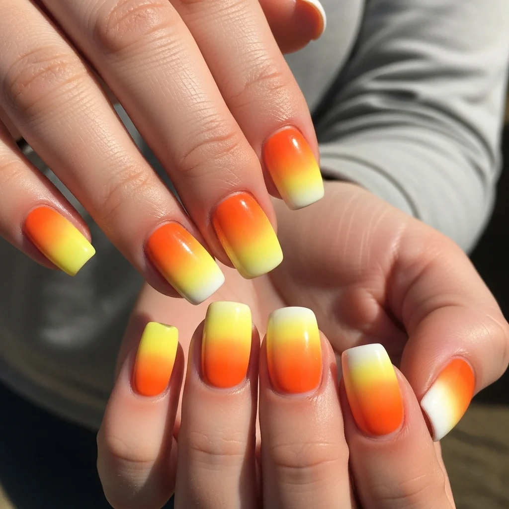 Candy Corn Gradient Ombre