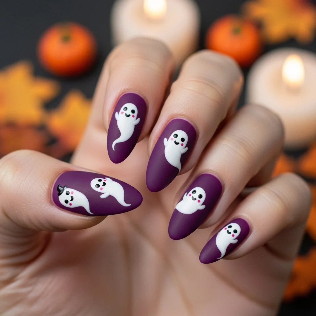  Ghostly White with Floating Spirits