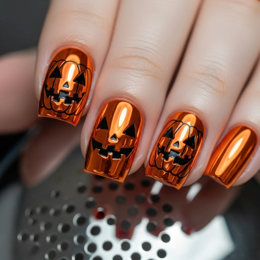 Chrome Pumpkin Accents