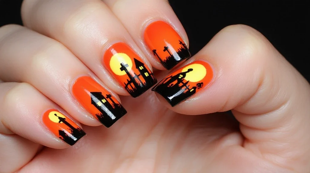 Autumn Graveyard Scenes