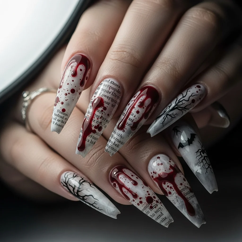 Bloody Newspaper Print