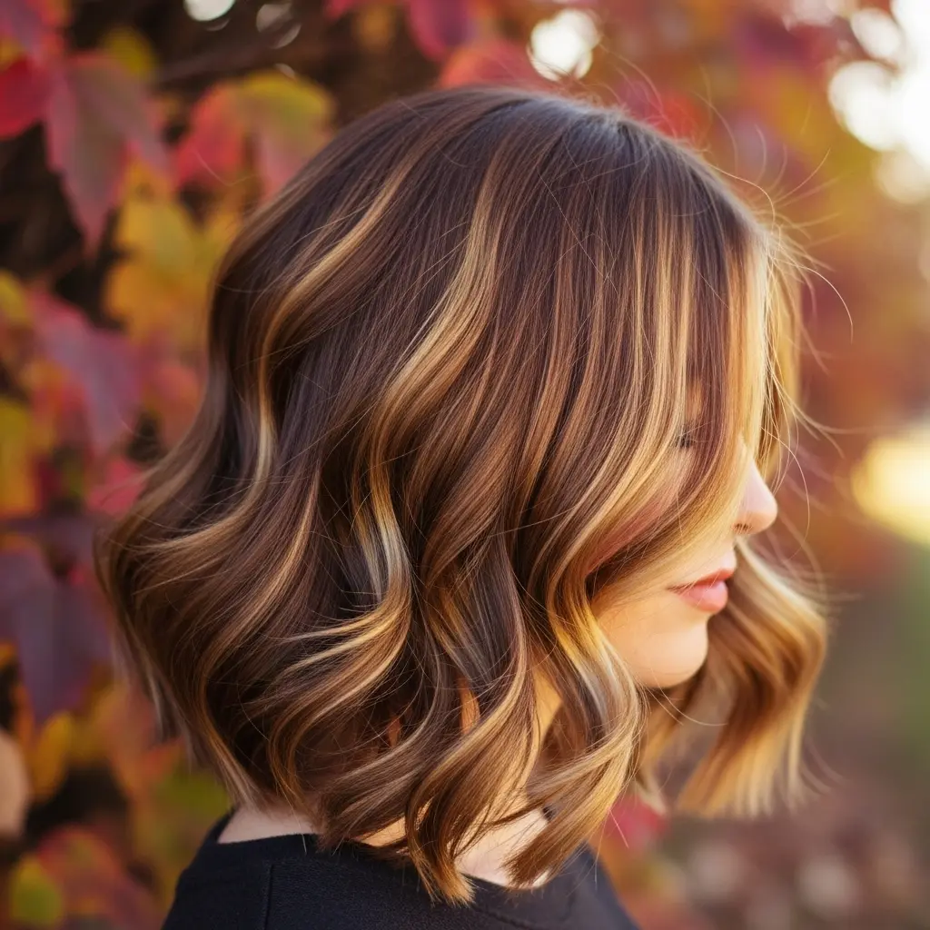The Wavy Lob with Ribbon Highlights