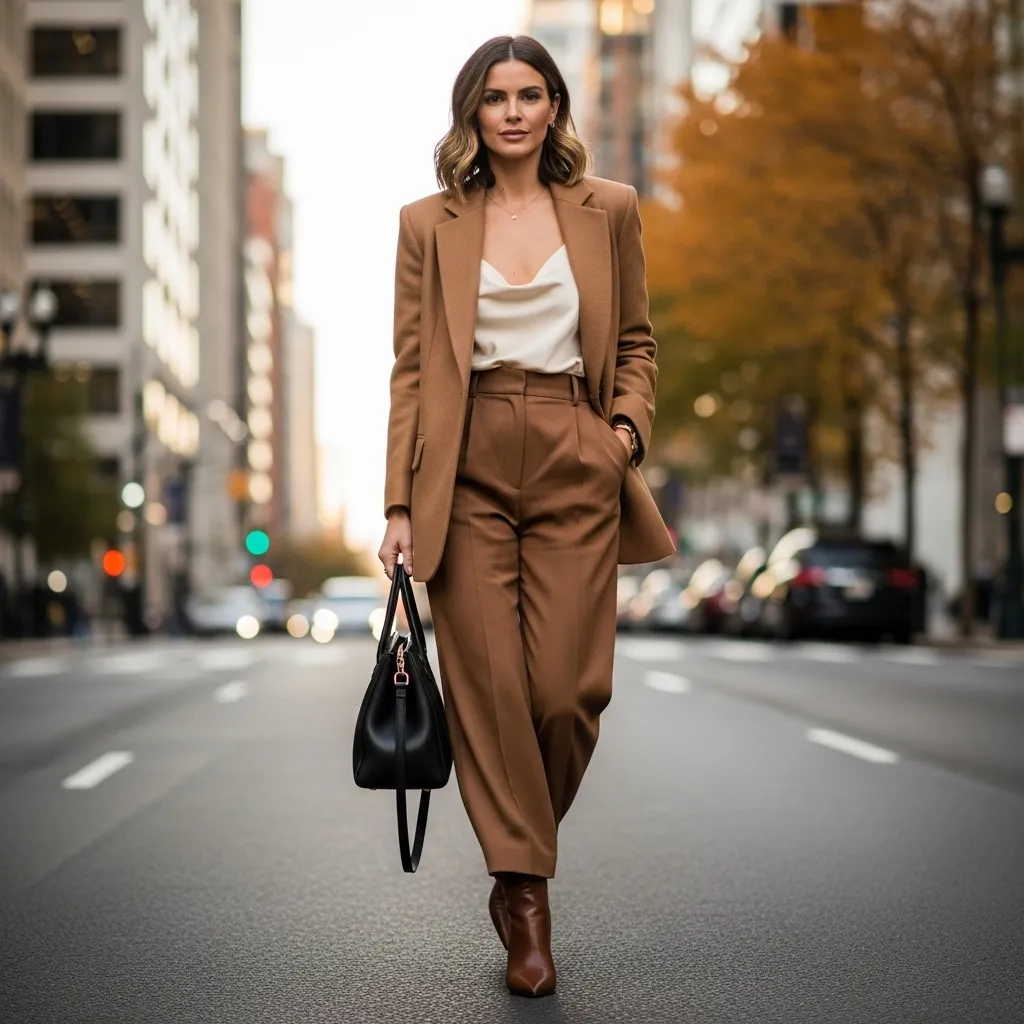 The Blazer And Wide-Leg Trousers Combination