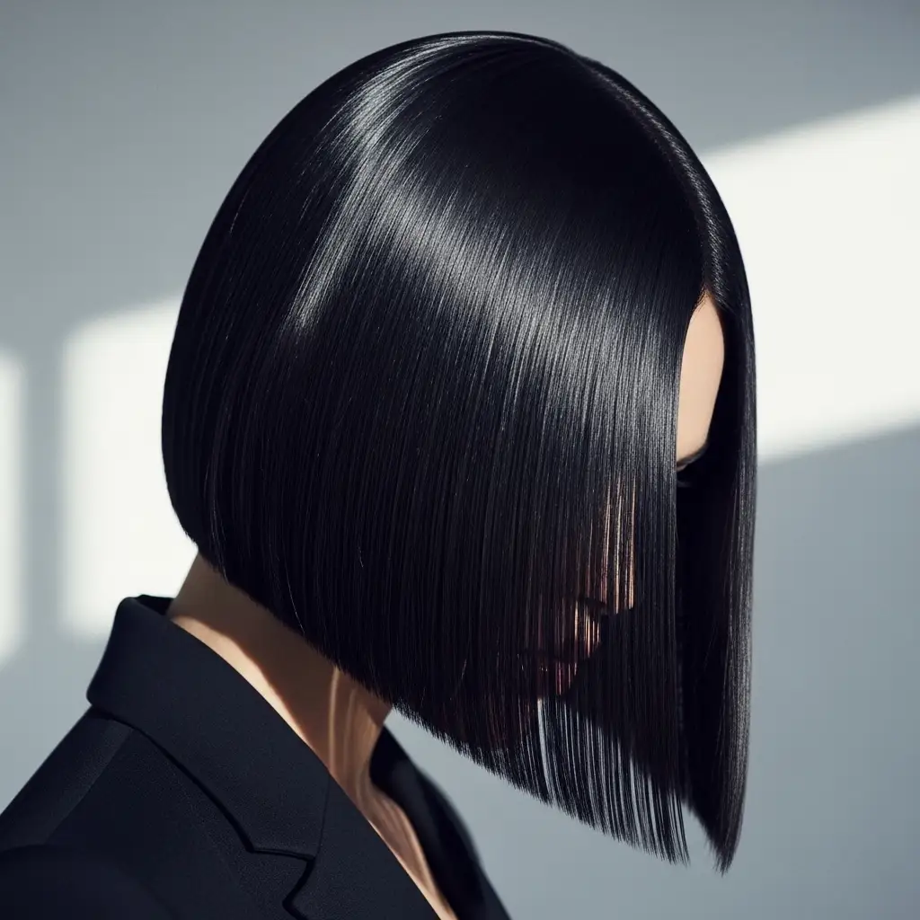 The Sleek Center-Parted Bob