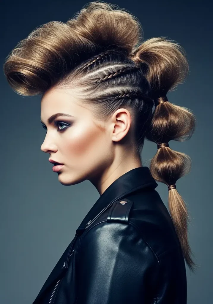 Faux Hawk Ponytail