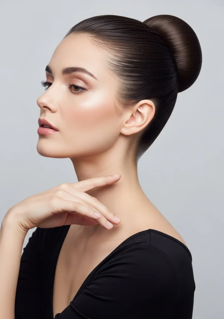 Rolled Ballerina Bun