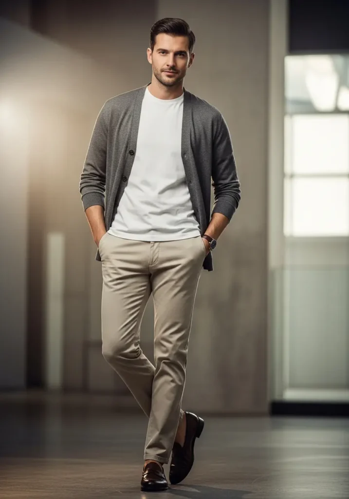 Cardigan Sweater-Neutral