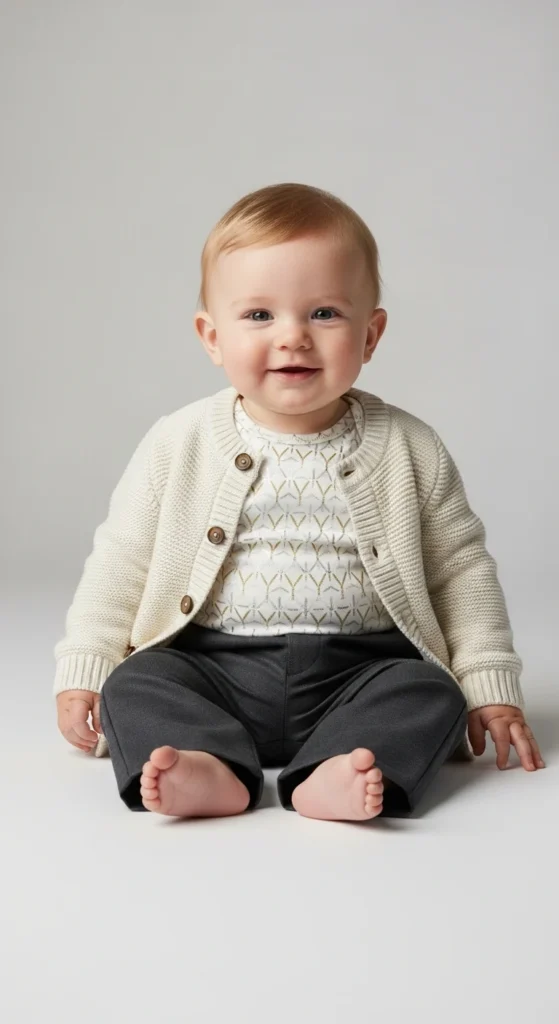 Cardigan and Dress Pants Combination