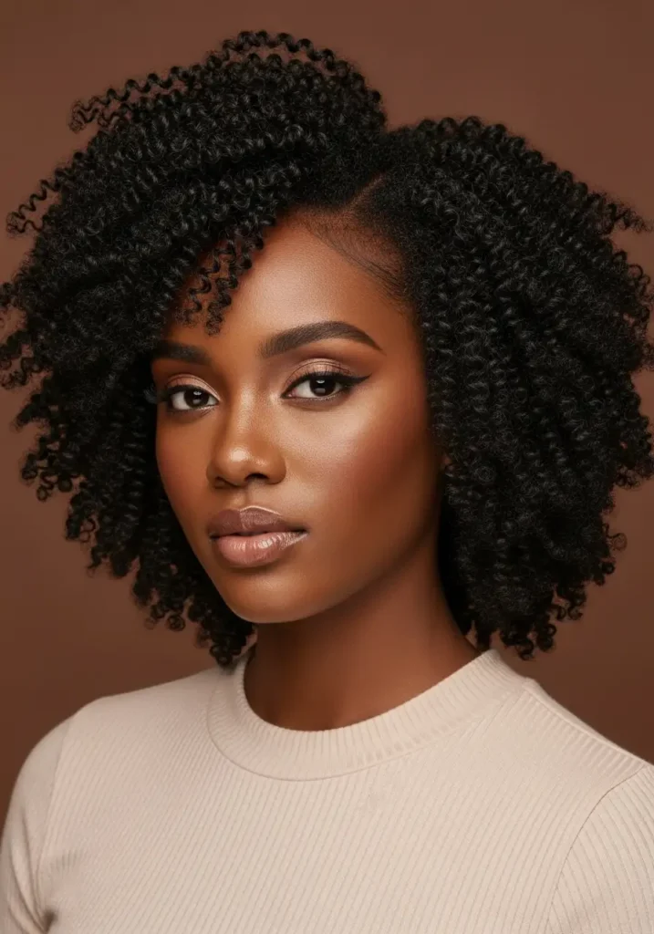 Layered Bantu Knot-Out