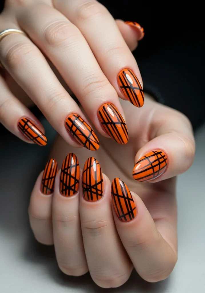 Classic Orange and Black Stripes