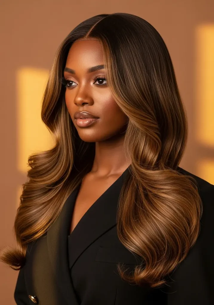 Wavy Layered Silk Press