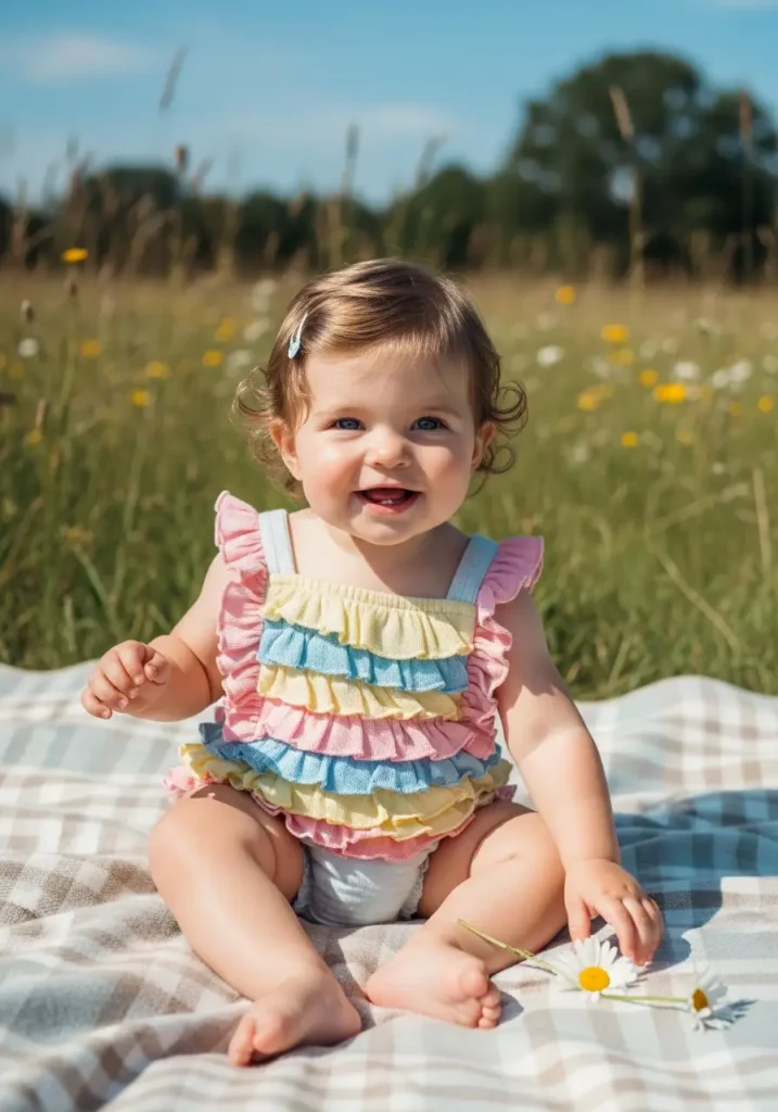 Ruffled Romper with Bloomers
