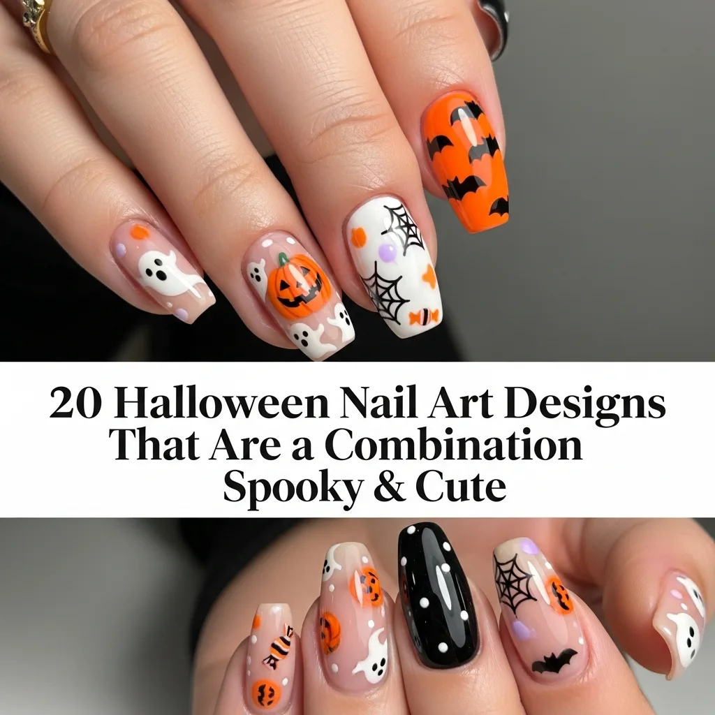 20 Halloween Nail Art Designs That Are a Combination of Spooky & Cute