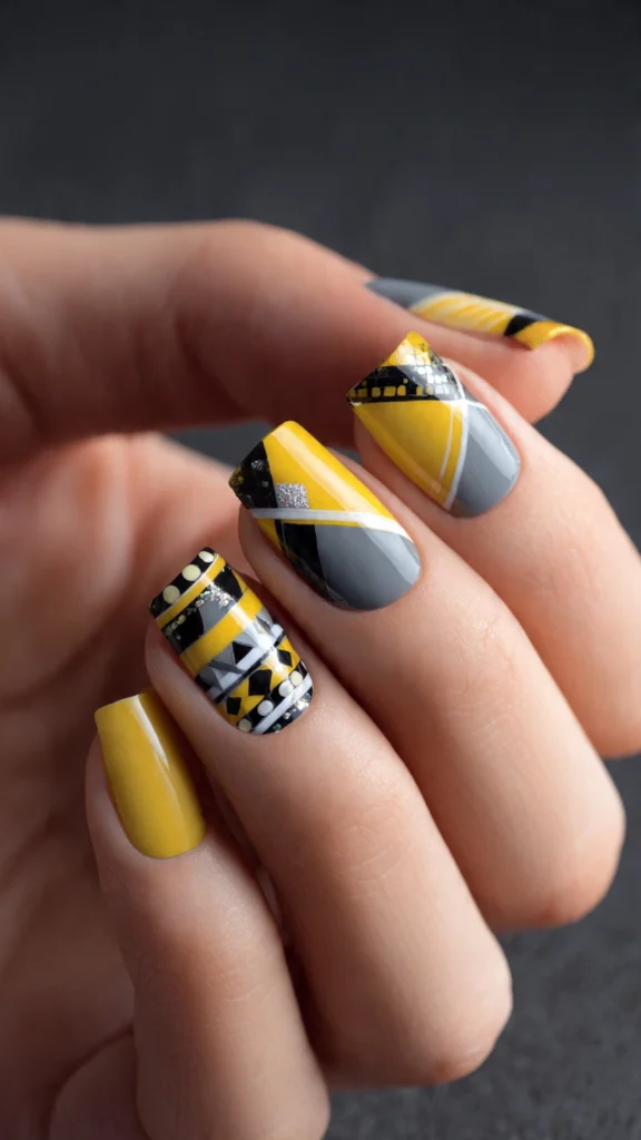 Geometric Yellow Patterns