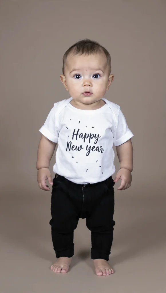 Happy New Year" Graphic Onesie