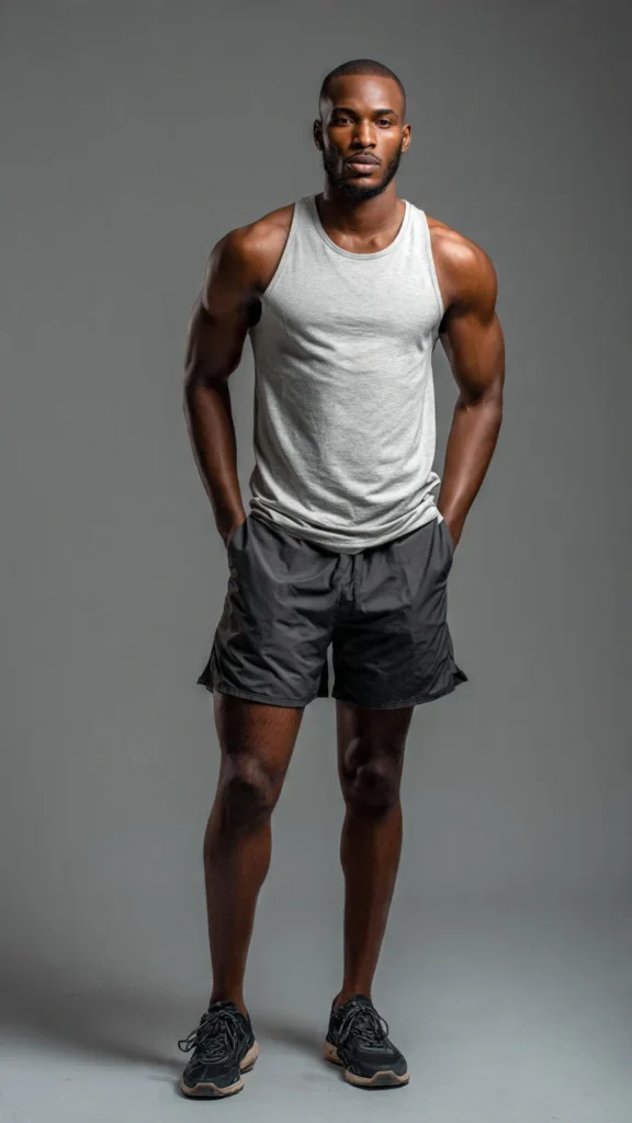 Tank Top and Athletic Shorts