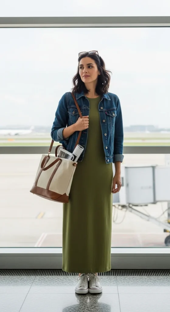 Maxi Dress with Sneakers