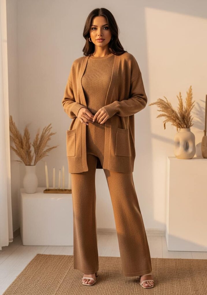  Monochrome Sweater Set