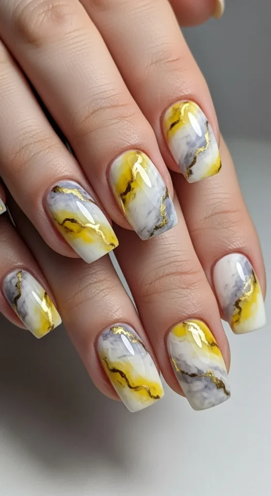 Yellow Marble Effect