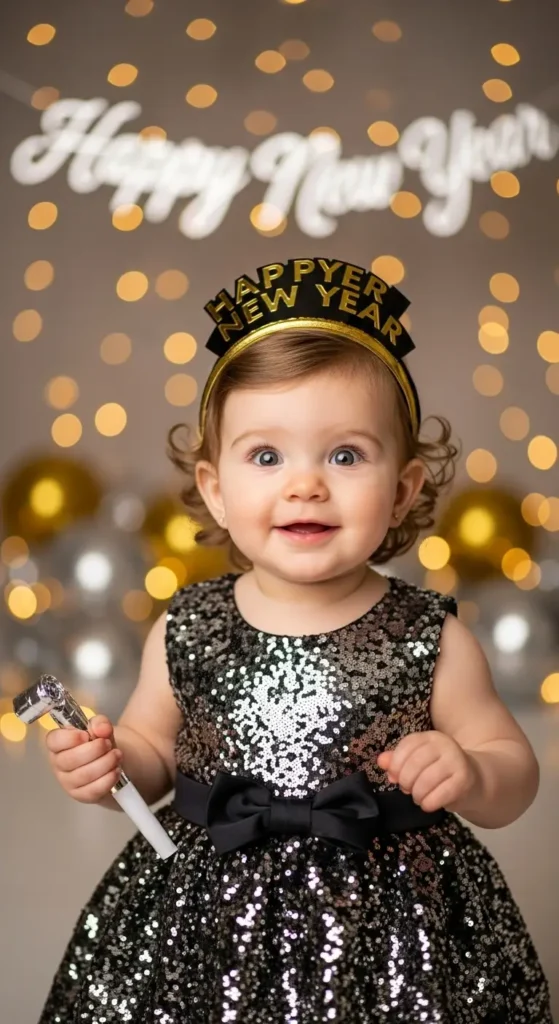  Sequined Dress with Bloomers