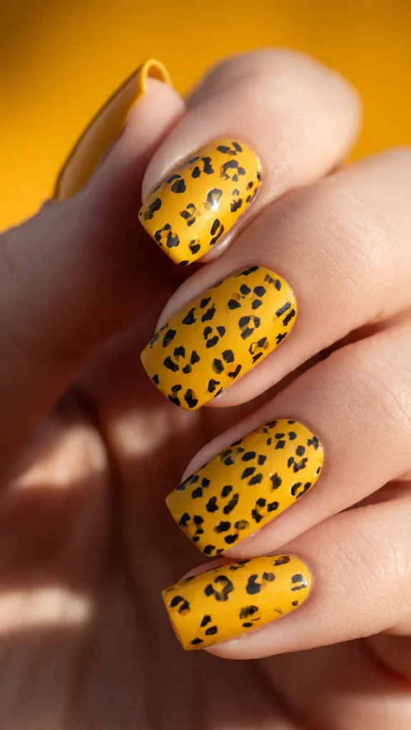 Yellow Animal Print