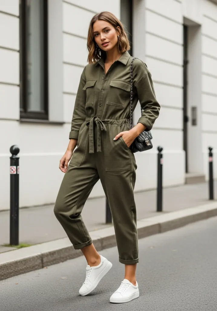 Jumpsuit with Sneakers
